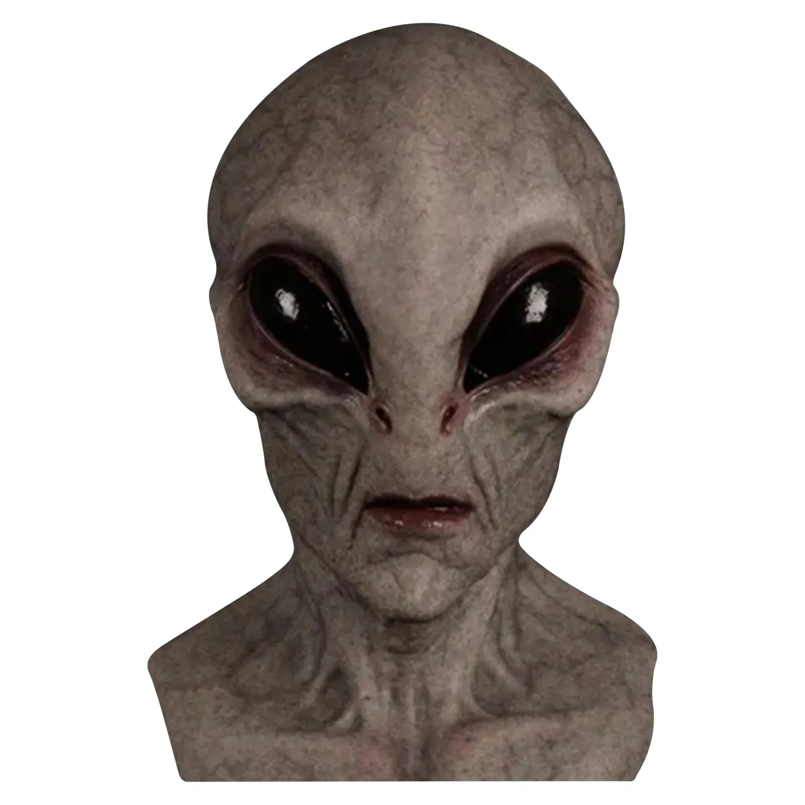 Halloween Alien Mask Scary Horrible Big Eyes Horror Full Head Latex Magic Monster Mondkapjes Wasbaar | Дом и сад