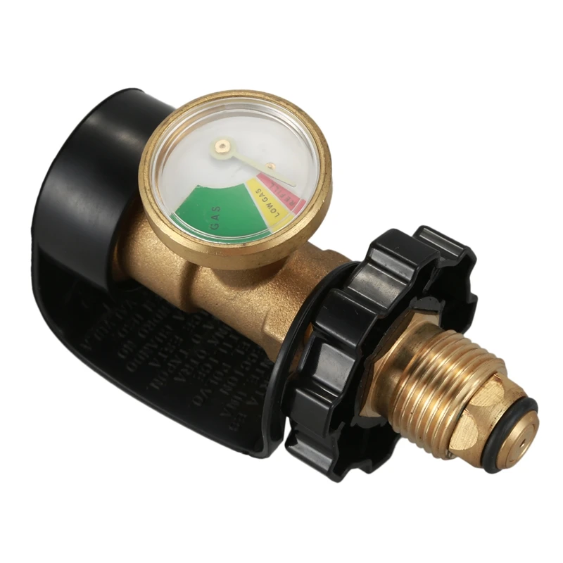 US overpressure and super flow leak detection automatically closes the propane tank pressure gauge cylinder adapter with protect |