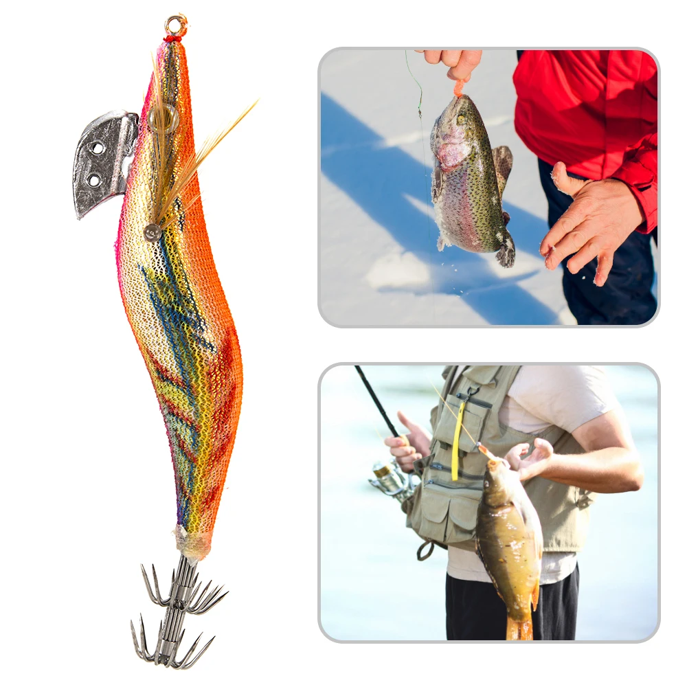 12 см/13 5 см рыболовная приманка для кальмаров искусственная жесткая креветок