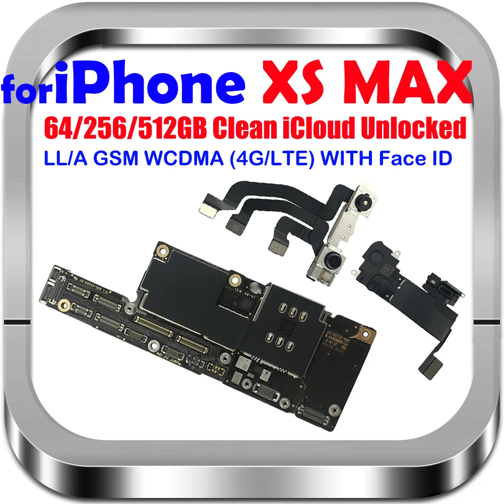 Бесплатная iCloud оригинальная материнская плата для iPhone XS MAX 64 Гб 128 ГБ 256