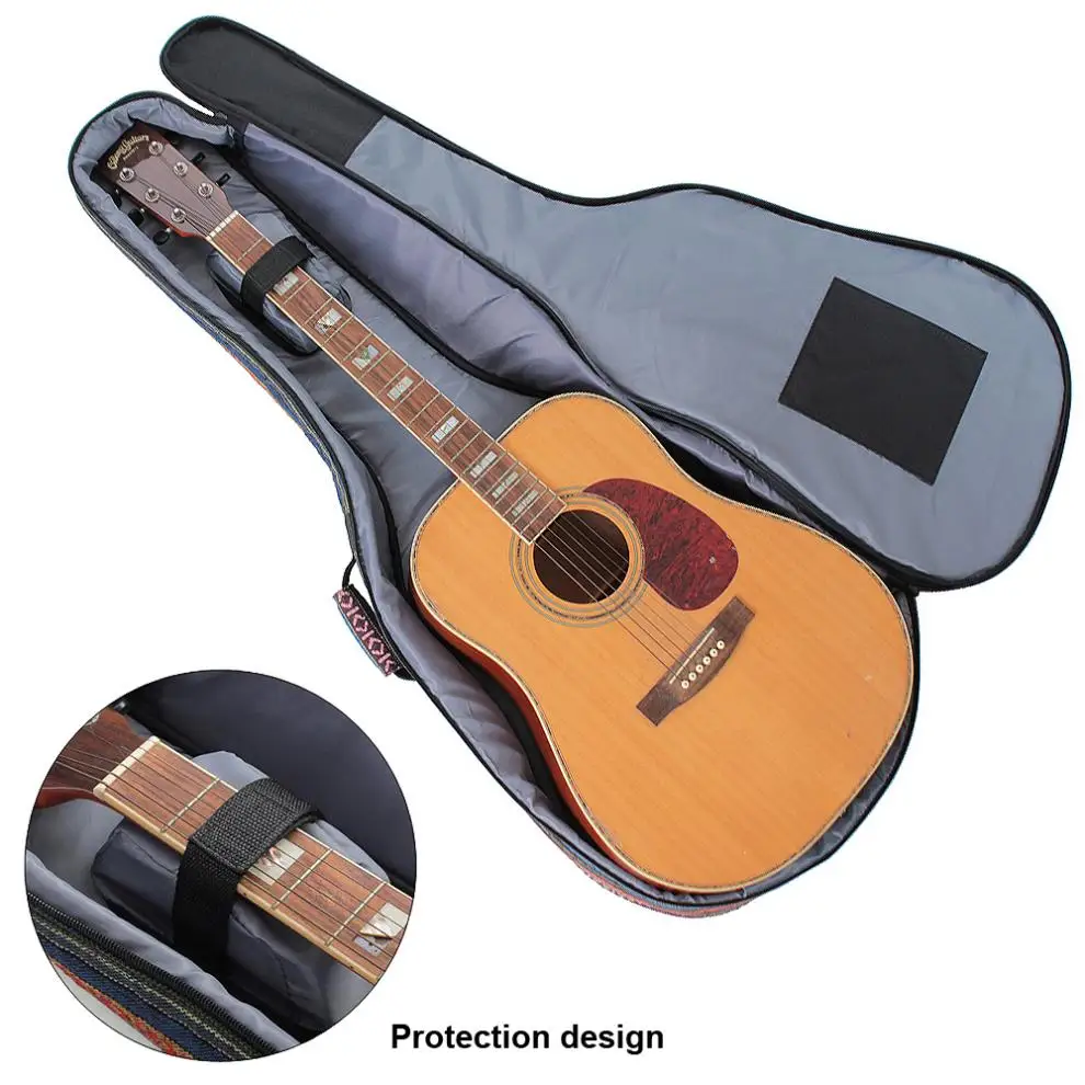 Водонепроницаемый вязаный чехол в фольклорном стиле для акустической гитары Gig