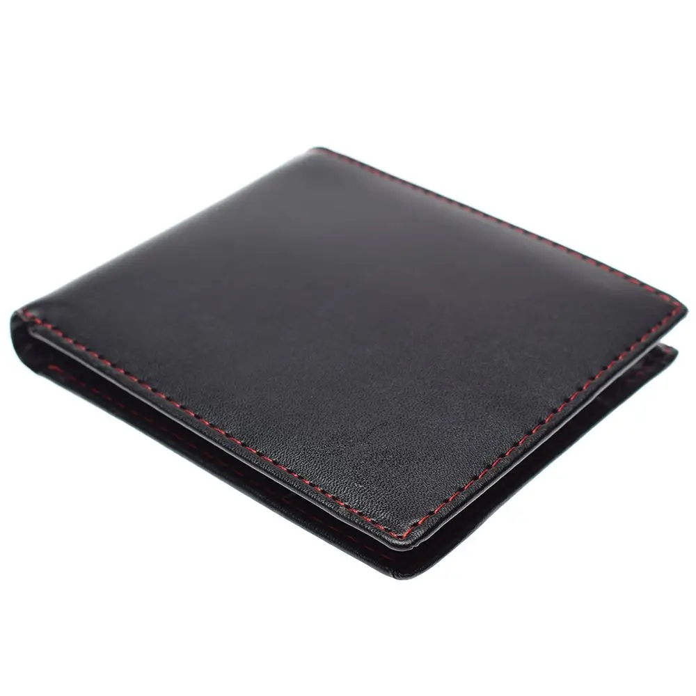 Классический Модный дизайнерский черный мужской кожаный держатель для