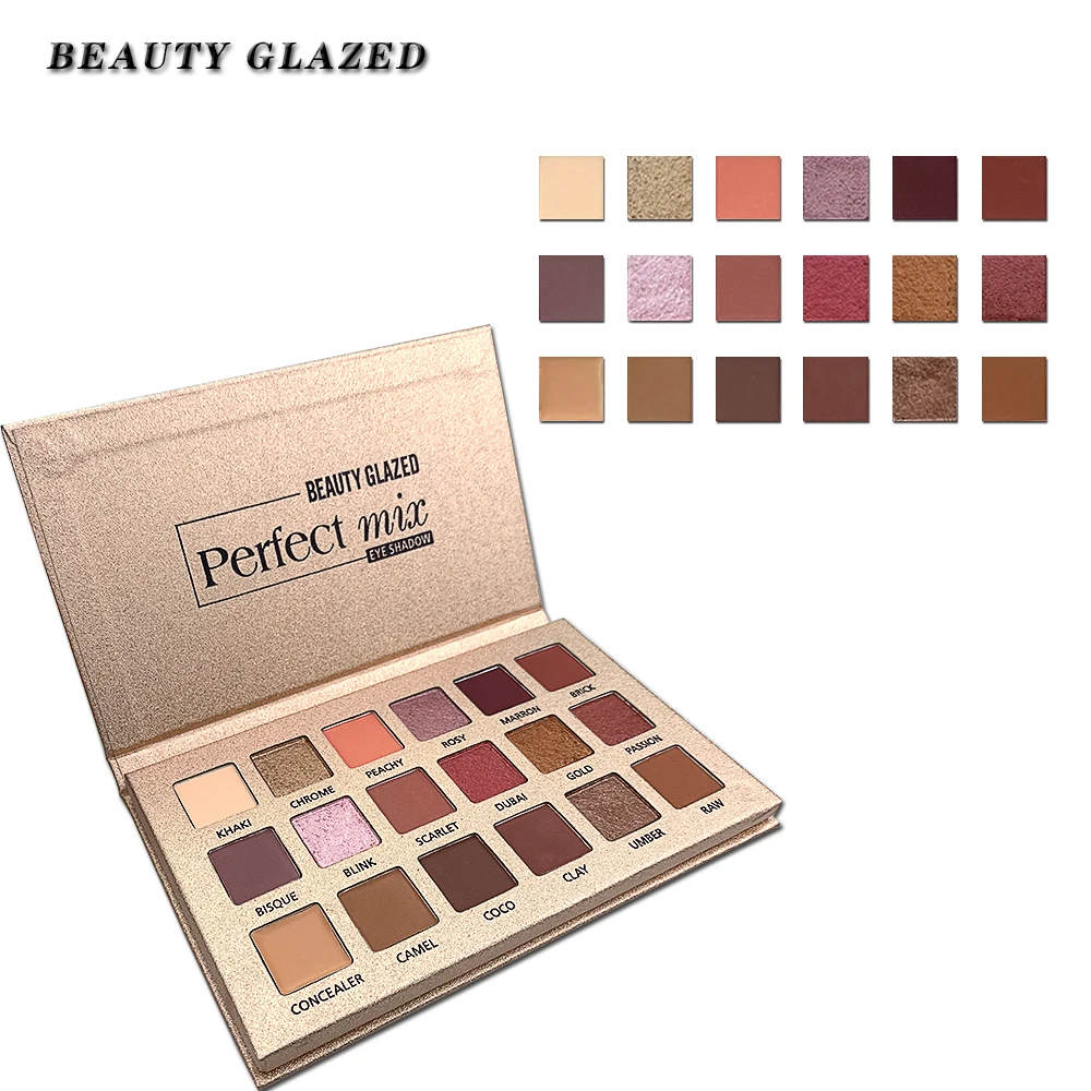 Beauty Glazed Makeup hud 18 оттенков палитра теней для век с драгоценными камнями и кораллами
