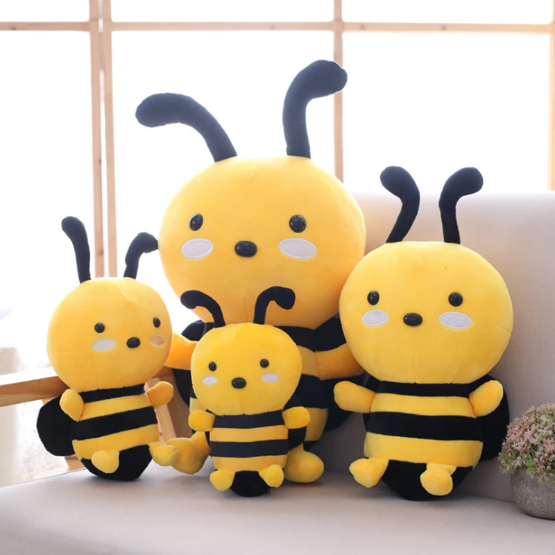 

20-60CM Cute Insect Little Bee Doll Children's Plush Toy Sleeping Pad Pillow Sofa Home Car Decoration Plush Toy Birthday Gift