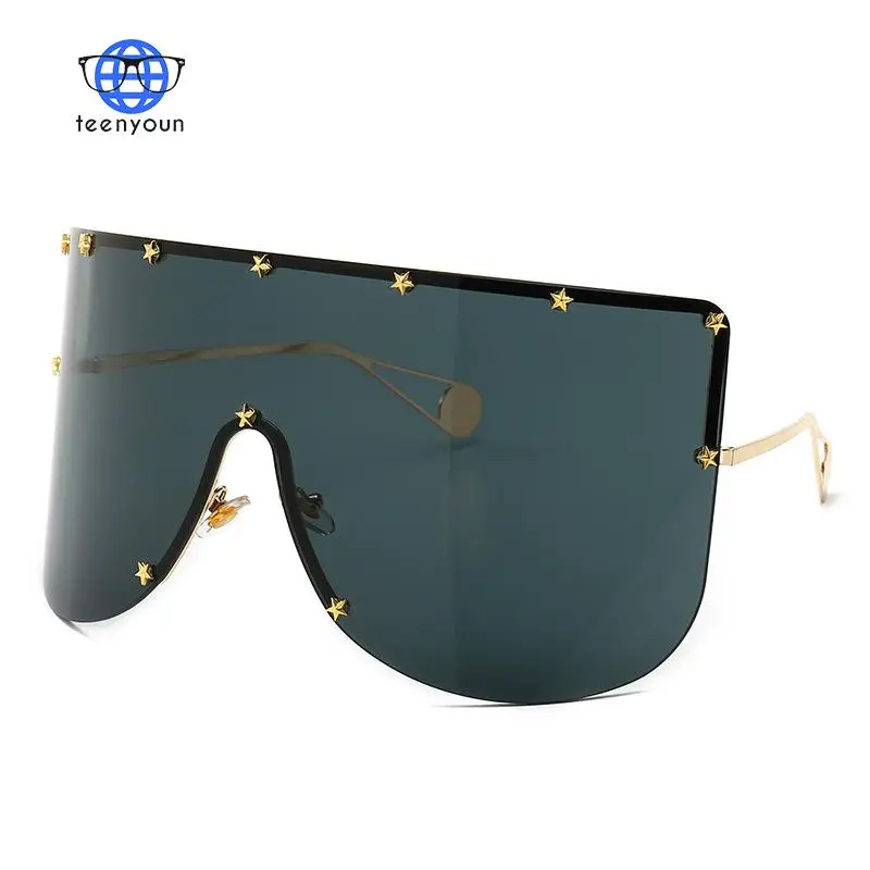 

TEENYOUN Элитный бренд дизайн большой рамки солнцезащитные очки для женщин для Для женщин мужчин оправа, очки с линзами знаменитые солнцезащит...