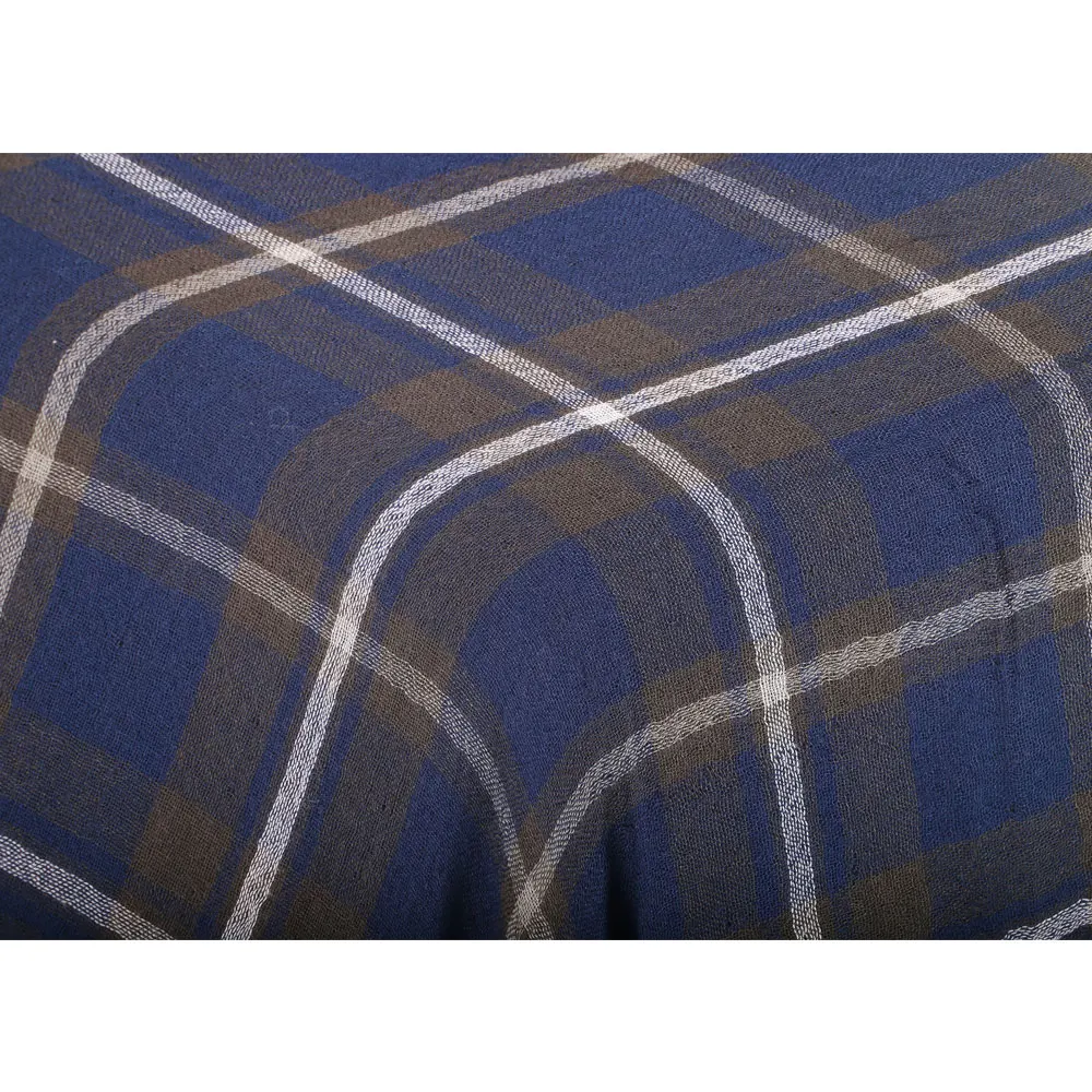 Дизайнерский вязаный зимний и весенний женский шарф в клетку теплые хлопковые