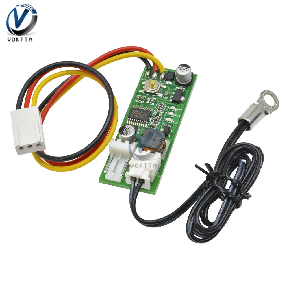 

4 Wire DC 12V PWM Fan Temperature Controller Governor Speed Controller Switch Temperature Control Governor Module