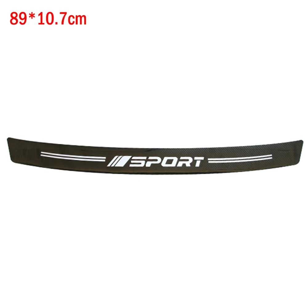 Защитная Наклейка на порог автомобиля из углеродного волокна задний бампер