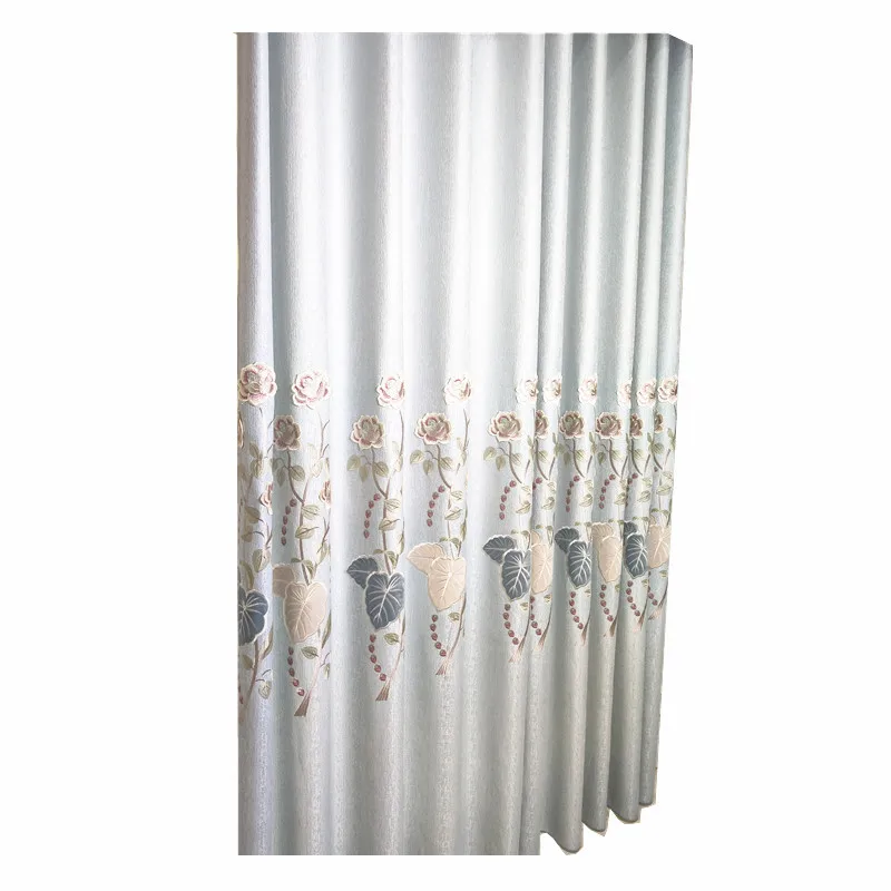 Современные китайские шторы с вышивкой для гостиной столовой спальни.|Занавески|