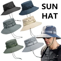 6 colors polyester leisure sunshade adjustable fishing summer sports mountaineering seaside hats camping barbecue man