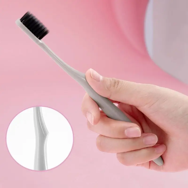 

10PCS toothbrush clean adult bamboo charcoal soft toothbrush Teeth