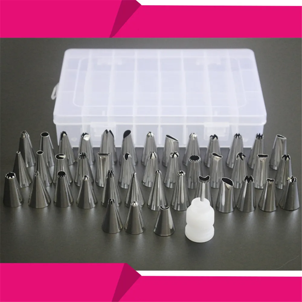 Силиконовый кондитерский мешок для крема 44 шт.|Наборы жаропрочной посуды| |