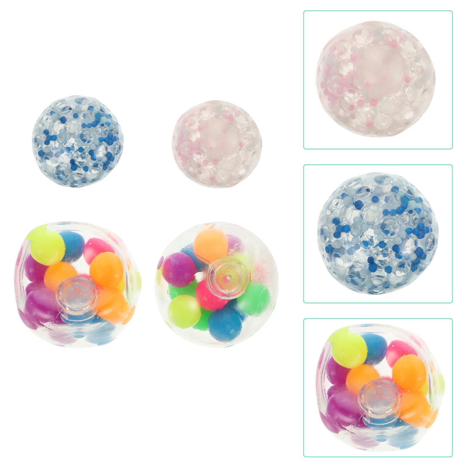 

4pcs Stress Relief Balls Decompression Toys Squeeze Playthings for Adults