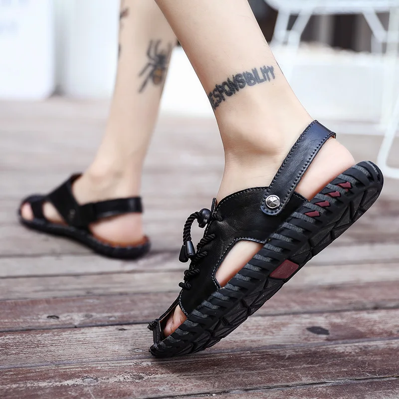 

Sandalen Herren Sandalias De Verano Para Hombre Shoes Men Sandals Sandles For Summer Sandals-men Cuero Piel Transpirables