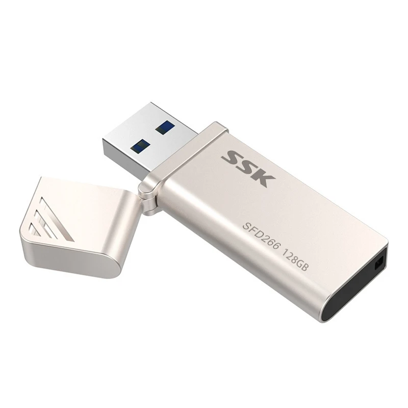 Флэш накопитель SSK SFD266 128 ГБ USB 3 0 флэш со скоростью до 5 Гбит/с с цельной крышкой