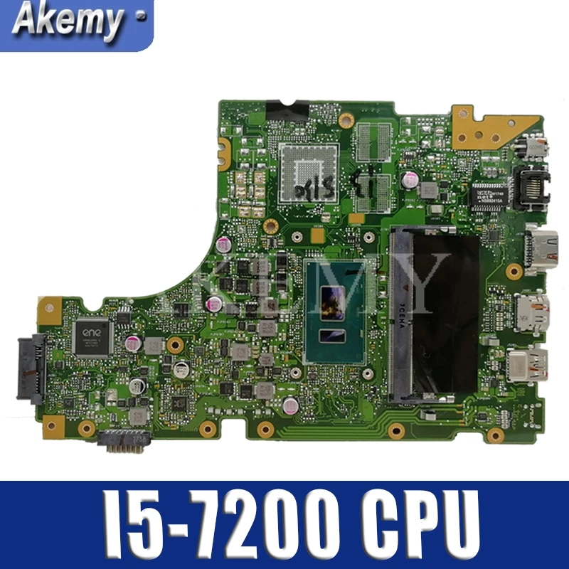 

Akemy X442UA Motherboard For Asus X442 X442U X442UA X442UR X442UQ X442UQK X442UQR Laotop Mainboard with I5-7200 CPU