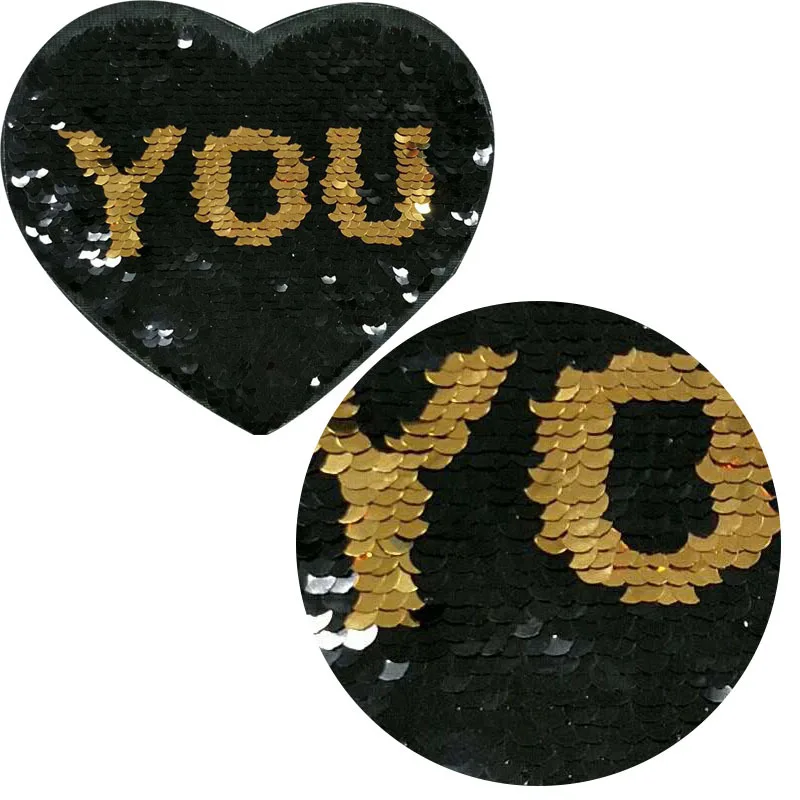 Модный рисунок с блестками переворачивающиеся патчи меняющие цвет пайетки