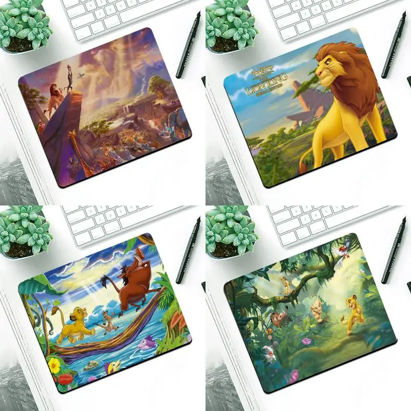 

Disney The Lion King's Timon Pumbaa Natural Rubber Gaming mousepad Desk Mat Small Mousemat MousePad Desk Gaming Mousepad Cup Mat