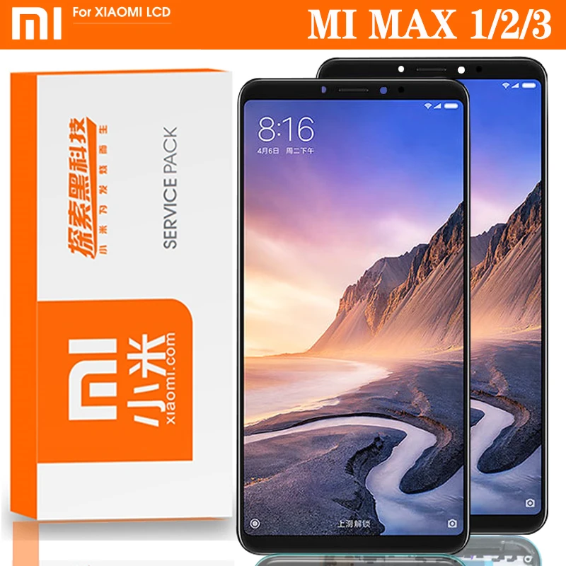 ЖК-дисплей для Xiaomi Mi Max сенсорный экран с дигитайзером в сборе 2 3 качество AAA |