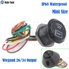 Ip65 Waterproof 125Khz 13.56Mhz Reading Head 9-15V RFID Proximity Reader Access Control System Wiegand 26 34