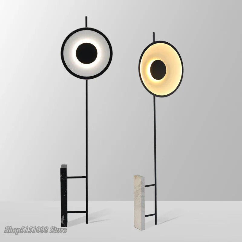 Современный Креативный мраморный напольный светильник прикроватный для