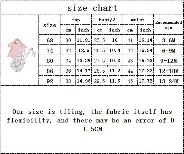 

Infant Baby Girls Summer Short Sleeve Solid Tops T-shirts Flower Strap Bottoms Bodysuits Toddler Kids Clothes Sets 3pcs 3-24M