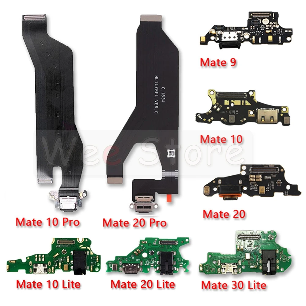 Cavo flessibile di ricarica per Dock PCB per connettore porta scheda caricabatterie USB per Huawei Mate 7 8 9 10 20 20X 30 Lite Pro Phone Parts