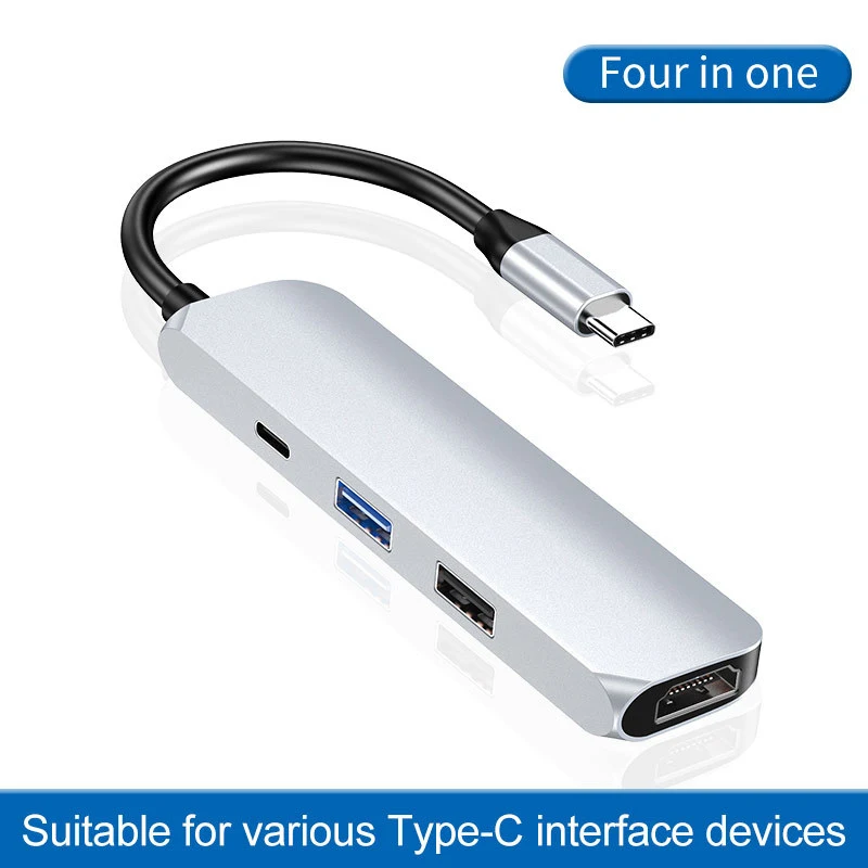 4-in-1 USB C to HDMI Adapter Type-C 4K 3.0 2.0 Hub Docking Station With PD Charging Port For Macbook Ipad Pro | Компьютеры и офис