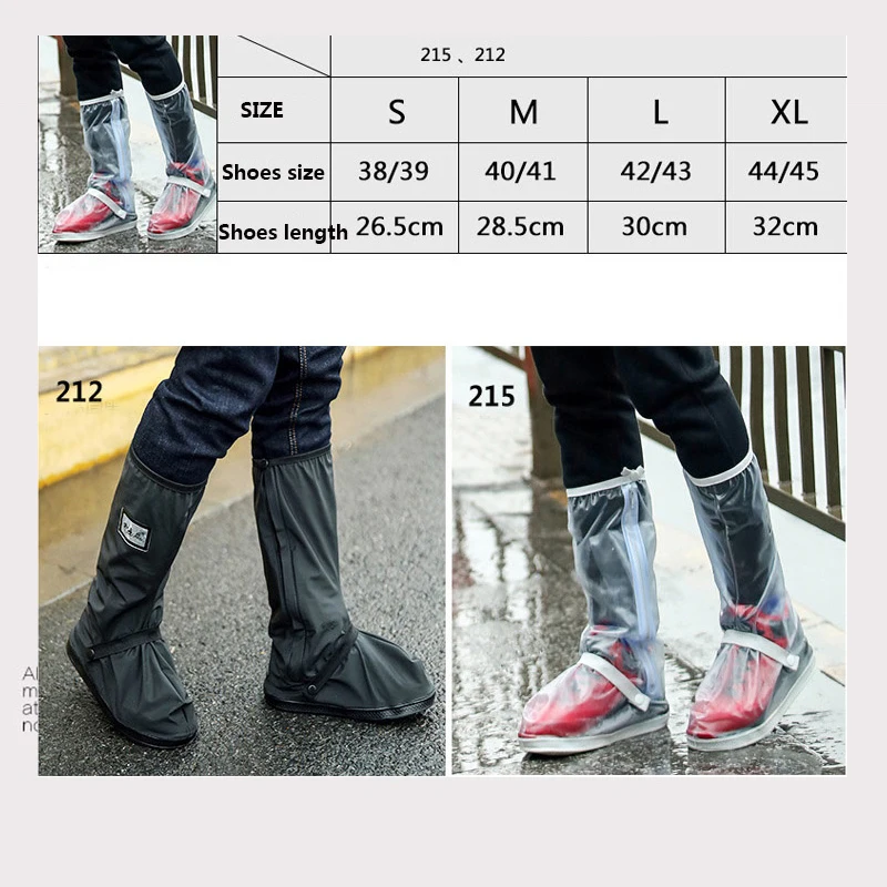 

Waterproof Outdoor Riding Motorcycle Shoes Cover Reflective Moto Antibacterial Rain Boots Unisex Rain Cover Thicker