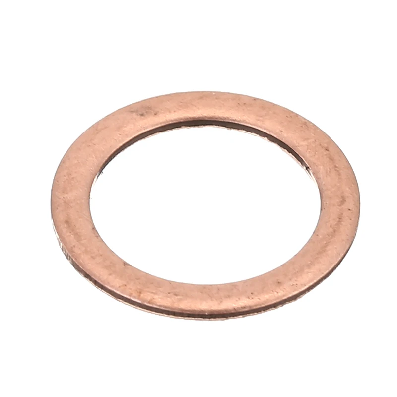 Медные шайбы 15 шт./компл. плоское уплотнительное кольцо фитинг для тормозной