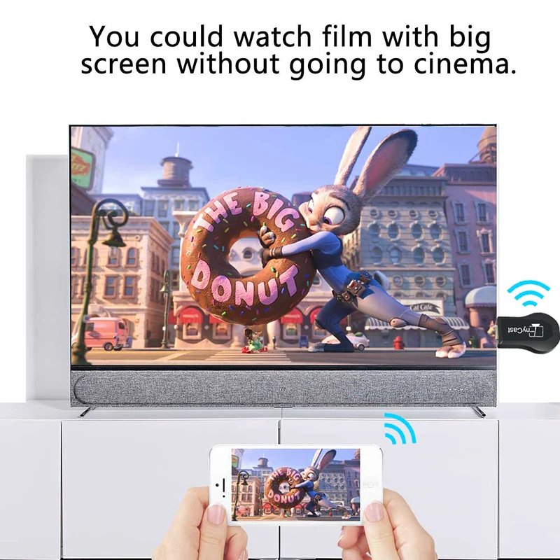 Адаптер для телевизора Miracast MX18 Wi Fi дисплей зеркальный приемник адаптер Chromecast Airplay