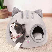 cat bed cotton house for cats dogs semi enclosed pet dog cat nest dog accessories deep sleep house for small dog and cats