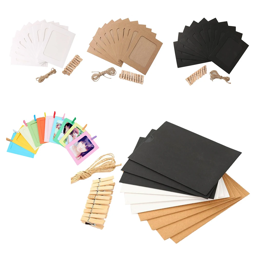 10 шт./компл. бумага фото сделай сам Настенная картина висячая рамка альбом