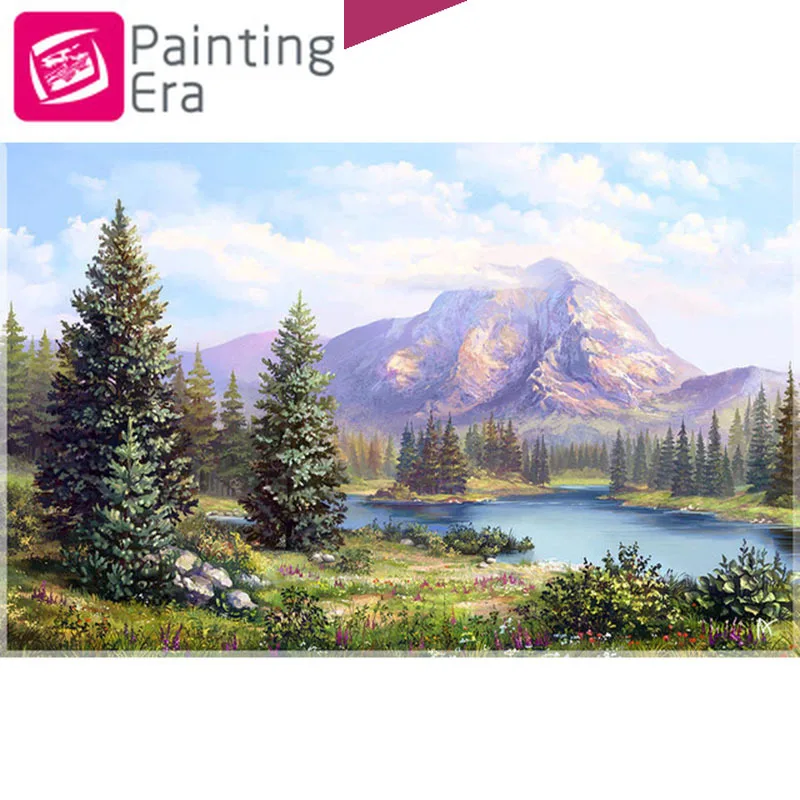 2020 Эра 5d алмазная картина пейзаж мозаика живопись вышивка Полный Круглый алмаз