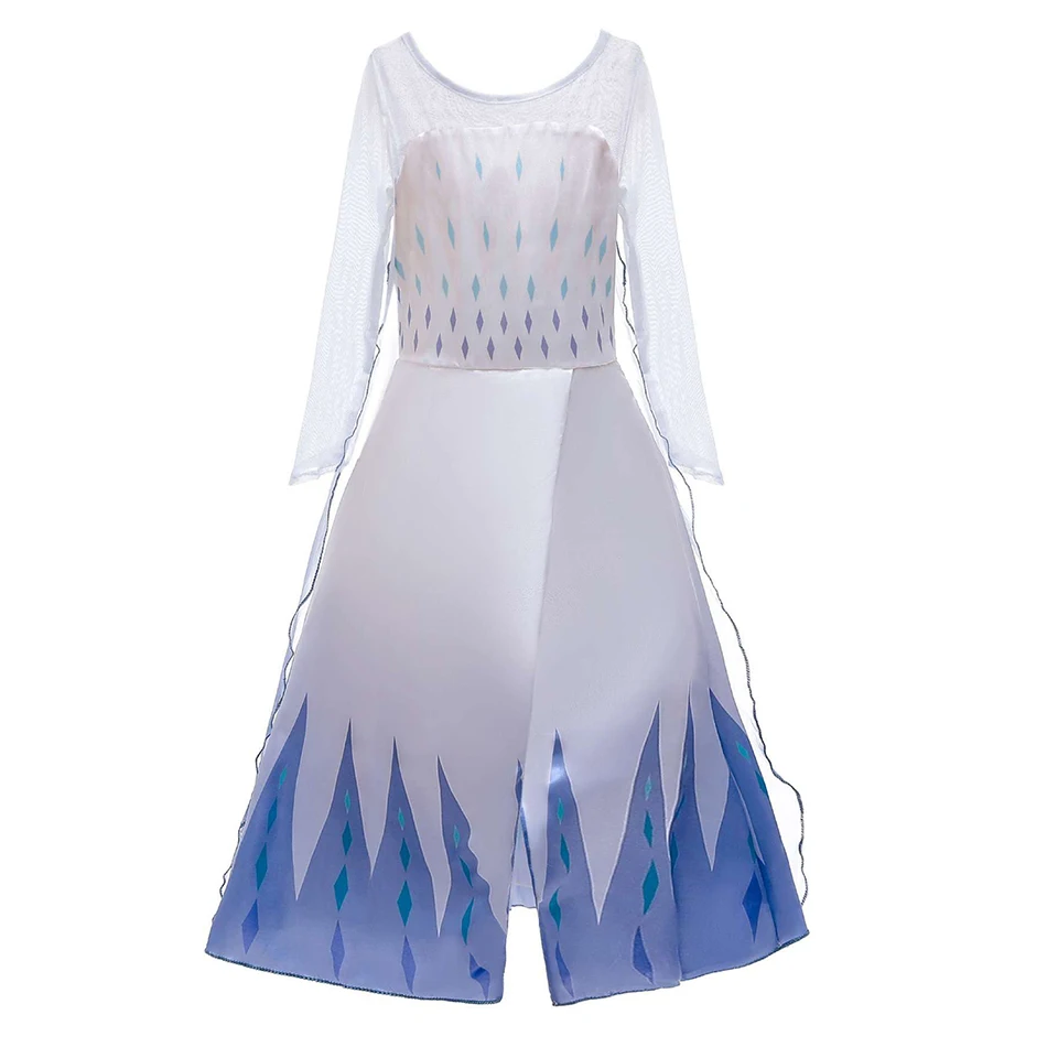 Frozen Queen Elsa Dress For Girls Fancy Halloween Party Cosplay Princess Costume for Kids Elsa Vestidos Children Clothes 2-12T