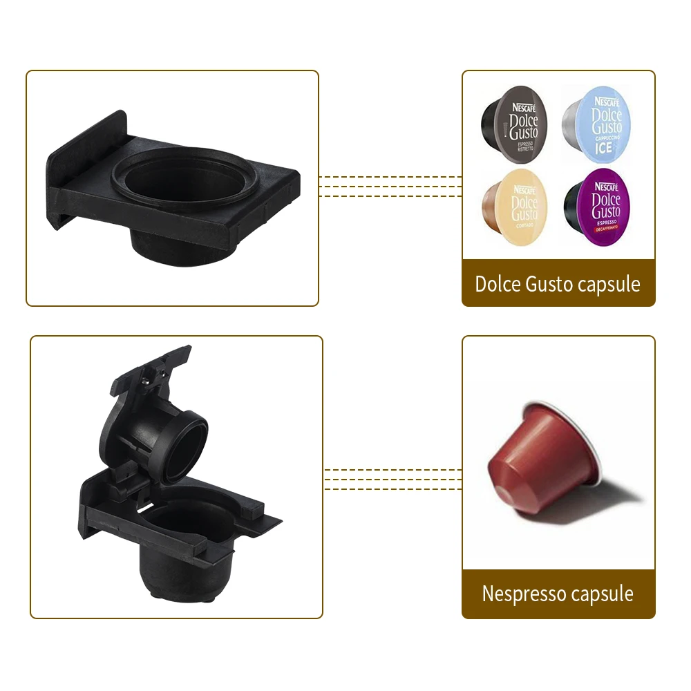 Капсульная кофемашина CHULUX 220 В для приготовления эспрессо Nespresso Dolce Gusto несколько