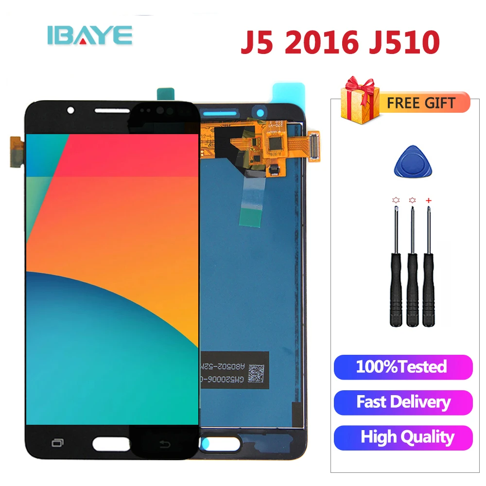 Для Samsung Galaxy J5 2016 J510F J510G DS Дисплей монитор + Сенсорный экран дигитайзер в
