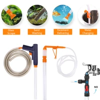 aquarium water changer liquid transfer vacuum pump semi auto sand washing fish tank filter cleaning water absorber suction pipe
