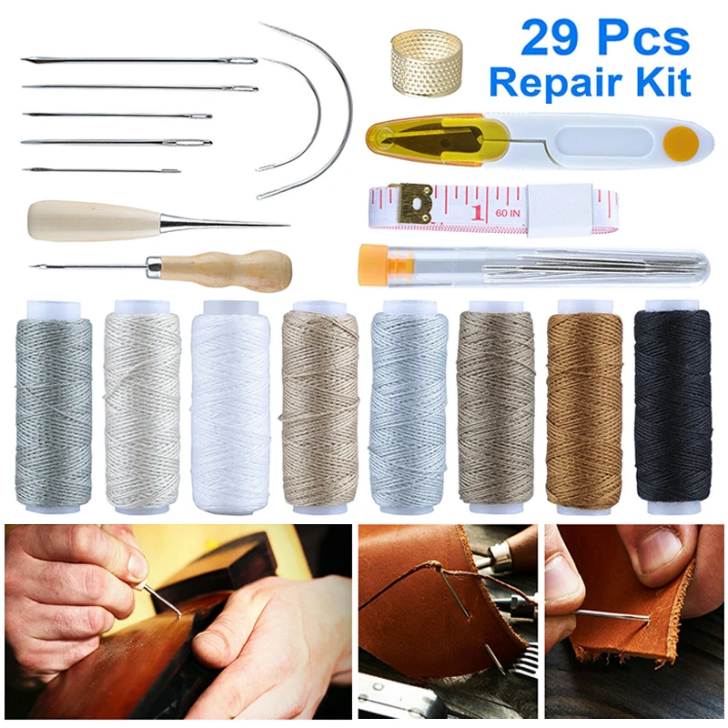 Кожаные аксессуары для ремонта кожевенного ремесла шило шитья набор игл ковров