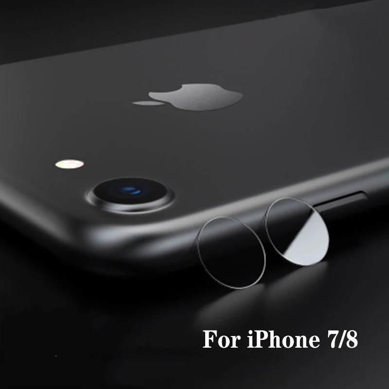 For iPhone 7 8 2 шт. пленка для объектива камеры из закаленного стекла для iPhone 7 8 Plus 10 X XR XS Max защита заднего экрана телефона для iPhone 7 Plus стеклянная пленка - Цвет: For iPhone 7 8