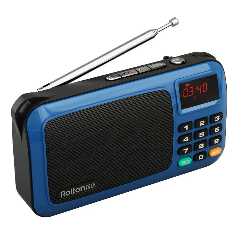 Портативный fm радио мини динамик музыкальный плеер TF карта цифровой дисплей