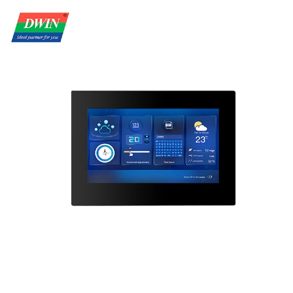 7-дюймовый резистивный сенсорный экран Dwin телефон с корпусом HMI UART серийный