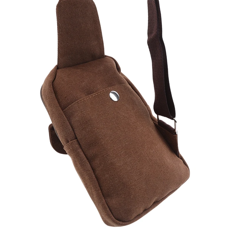 

Unisex Sporty Canvas Waist Bag Fanny Casual Chest Packs For Male Portable Travel Shoulder Crossbody Bags Bolsas Feminina