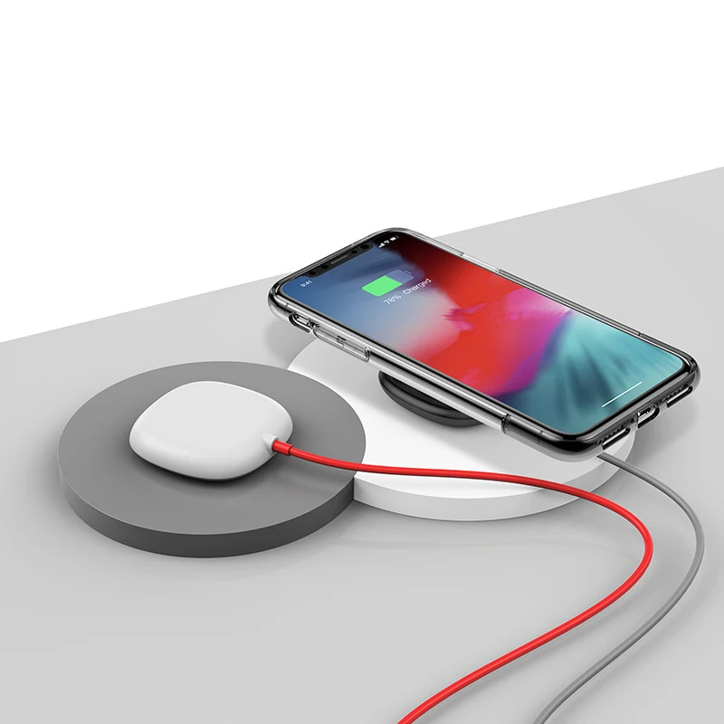 10 Вт Быстрая зарядка для samsung Android 7,5 Вт Быстрая зарядка для iPhone 8 8 Plus X многократная защита Беспроводное зарядное устройство