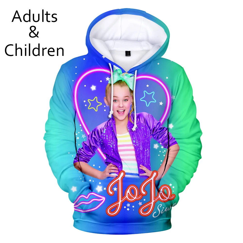 Популярные толстовки JOJO SIWA3D для мужчин и женщин повседневные пуловеры мальчиков