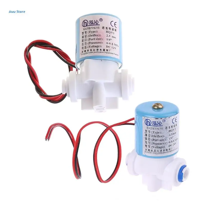 

G1/4" Solenoid Valve Plastic Normally Closed 2 Way 12V DC 0-120PSI 0-0.8MPa Kit