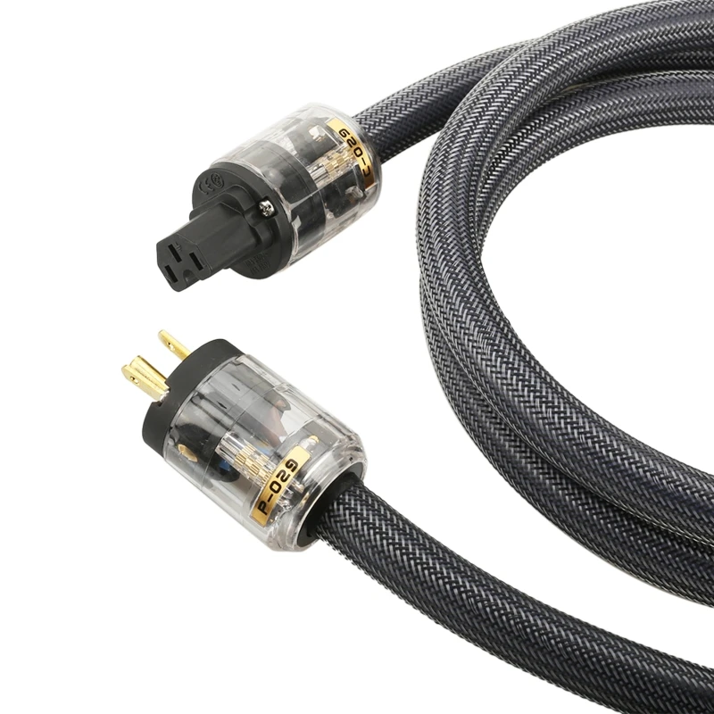 

Hi-End 400 Signature Hifi Audios US/EU Power Cord Pure Copper Cable P-029/P-029E Connector Plug