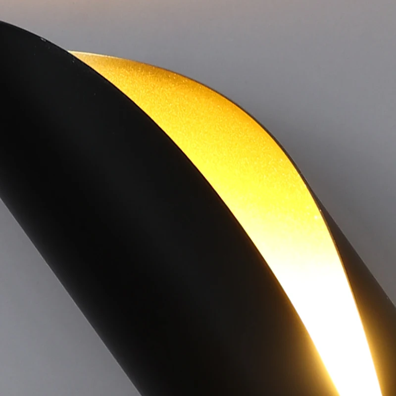 FKL современный светодиодный настенный светильник Прозрачный акриловый абажур