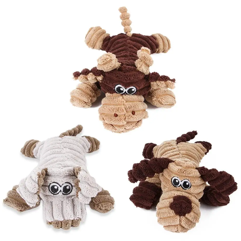 

Pet Puppy Toys For Dog Chew Squeaky Toy For Pets Plush Canvas Bite Toys For Dog Cite Vocal Simulation Animals Fleece Supplies