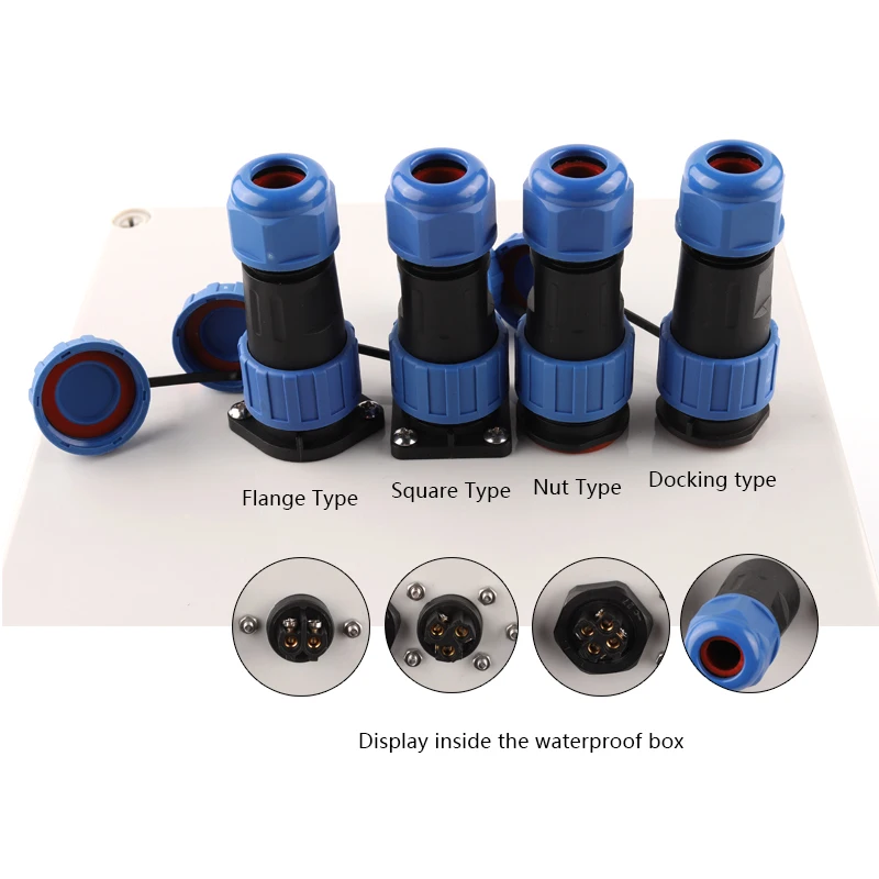 LP20 SP20 IP68 задняя гайка водонепроницаемое соединение с винтом 2 3 4 контакта винт